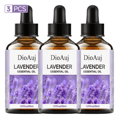30ml/1.01fl.oz  LAVENDER Essential Oil  for Humidifier, Facial, Skin Care, Aromatherapy, Hair Care, Scalp and Body Massage