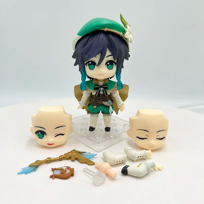 #1718 Traveler/Lumine Anime Figure #1717 Aether Action Figure #1795 Venti Figurine Adult Collectible Model Doll Toys Gifts 10cm