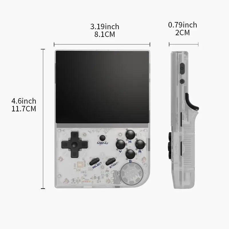 RG35 Retro Handheld Game Console , DualSystem Linux GarlicOS 3.5 Inch IPS Screen Built-in 64G TF Card 5000+ Games
