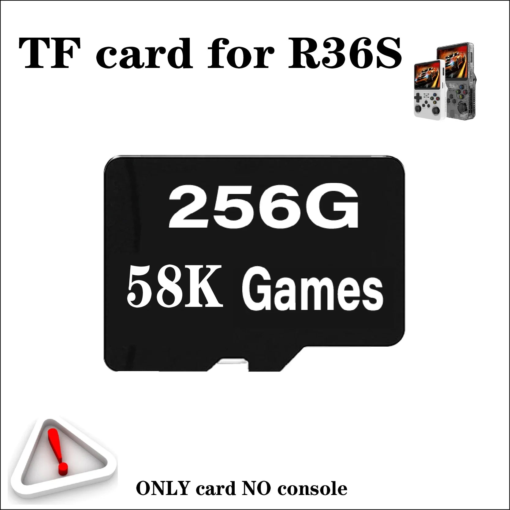 Memory Card For R36S Retro Handheld Video Game Console Memory Card Linux System Pre-install Retro Game Video Player TF Card R36S