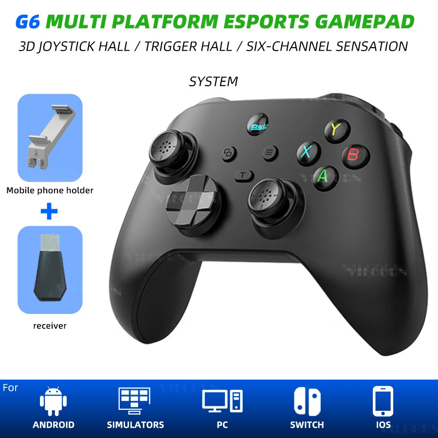 Mobile Game Controller For Android ios Phone Gamepad with Hall Effect Joystick Support XGP & PC & Steam Game