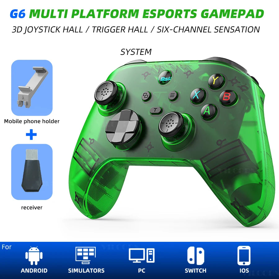 Mobile Game Controller For Android ios Phone Gamepad with Hall Effect Joystick Support XGP & PC & Steam Game