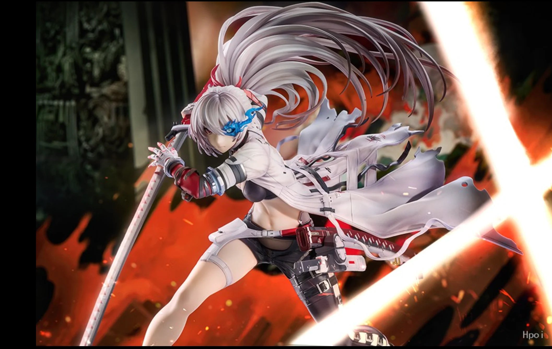 -In Stock Original GSC Battle Double Pamish Lucia Crimson Shadow 24cm 2025 New Products Anime 1/7 Model Figure Game Model