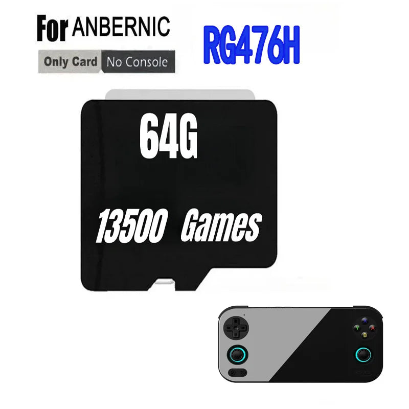 FOR ANBERNIC RG476H TF Card Portable PS2 Handheld Game Console Memory Card SD Card 80000 Games PS2 512G 256G 128G Game Card