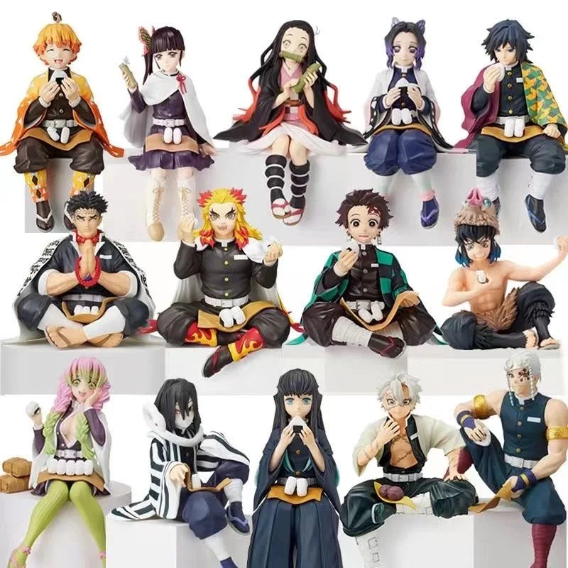 *Anime Demon Slayer Figure Kamado Tanjirou Nezuko Action Figures PVC Model Toys Zenitsu Figurine Inosuke Kimetsu No Yaiba Figura