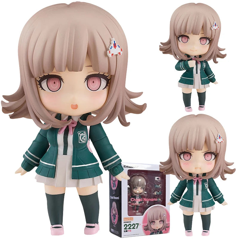 #2227 Danganronpa 1.2 Reload Nanami Chiaki Anime Girl Figure Komaeda Nagito/Kirigiri Kyouko Action Figure Model Doll Toys Gifts