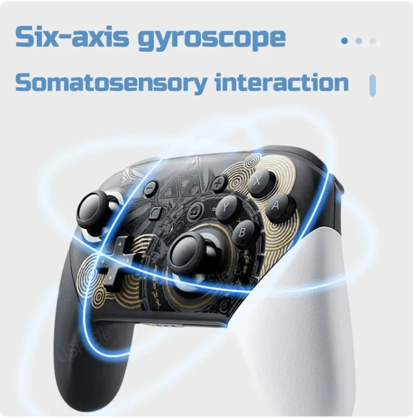 Gamepad  Controller Wireless Bluetooth Wake Function Joystick 6-Axis Gyro Handle HD Vibration for PC Game Console