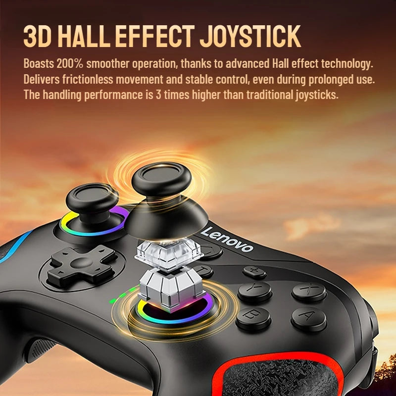 Lenovo S01 4K Joystick Resolution Bluetooth Gamepad for Switch/2/OLED/Lite/PC/iPhone/Android Mobile Phones Video Game Controller