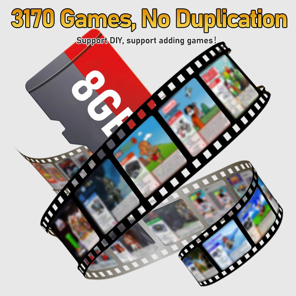 Retrobat Game Card with 3170 Games for ROG Ally/LEGION GO/AYANEO/OneXPlayer/Steam Deck Handheld Game Console/Windows PC for N64