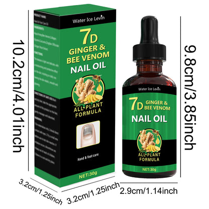 7-Day Ginger Nail Care Essence, Suitable for Hands and Feet, Deeply Nourishes, Mild and Hypoallergenic, Daily Moisturizing, Suitable for All Nail Types