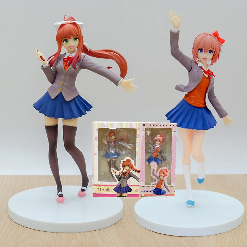 #2250 Literature Club! Sayori Anime Girl Figure #2283 Yuri Action Figure #2077 Natsuki/Monika Figurine Collection Model Doll Toy