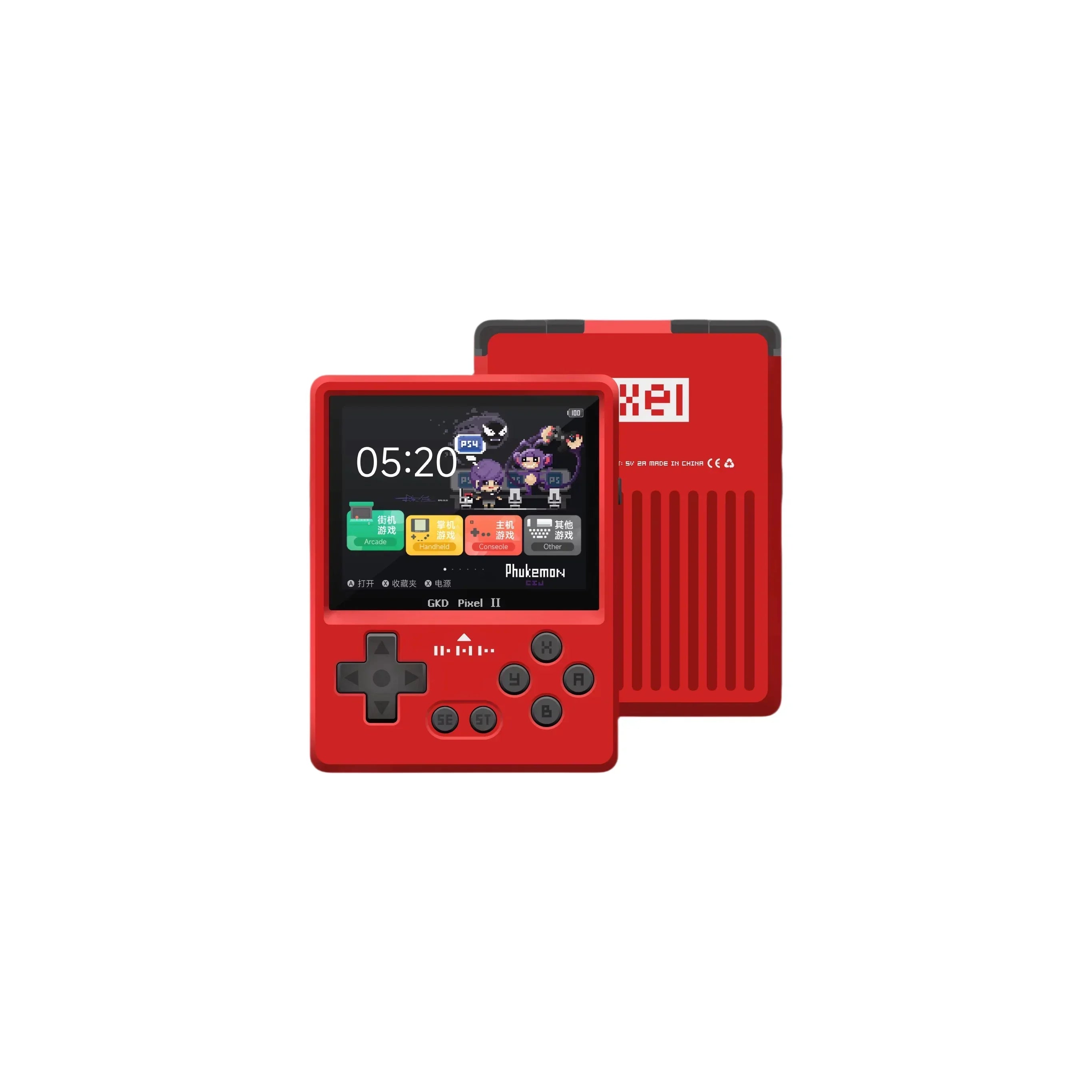 5000+ Games 2025 GKD Pixel 2 Metal Handheld Game Console 2.4" IPS 640x480 Retro PSP PSone 64GB CNC Portable Birthday Gift