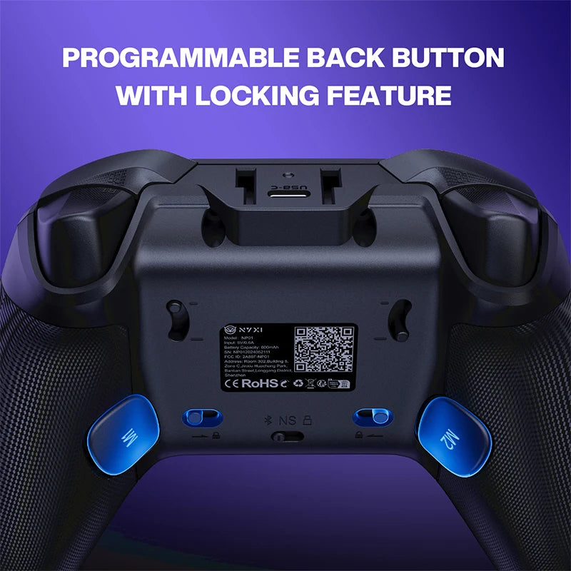 NYXI Master P1 Wireless Game Controller Hall Effect Gamepad for PC Switch Phone Black Myth Wukong Controller