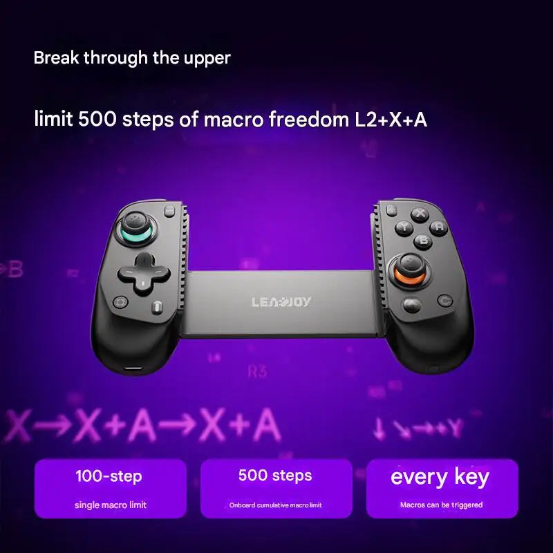 Leadjoy Blade Plus Mobile Phone Stretch Game Controller Wireless Bluetooth PC Tablet Switch2/PS/Xbox/NS2 Dual Hall Somatosensory