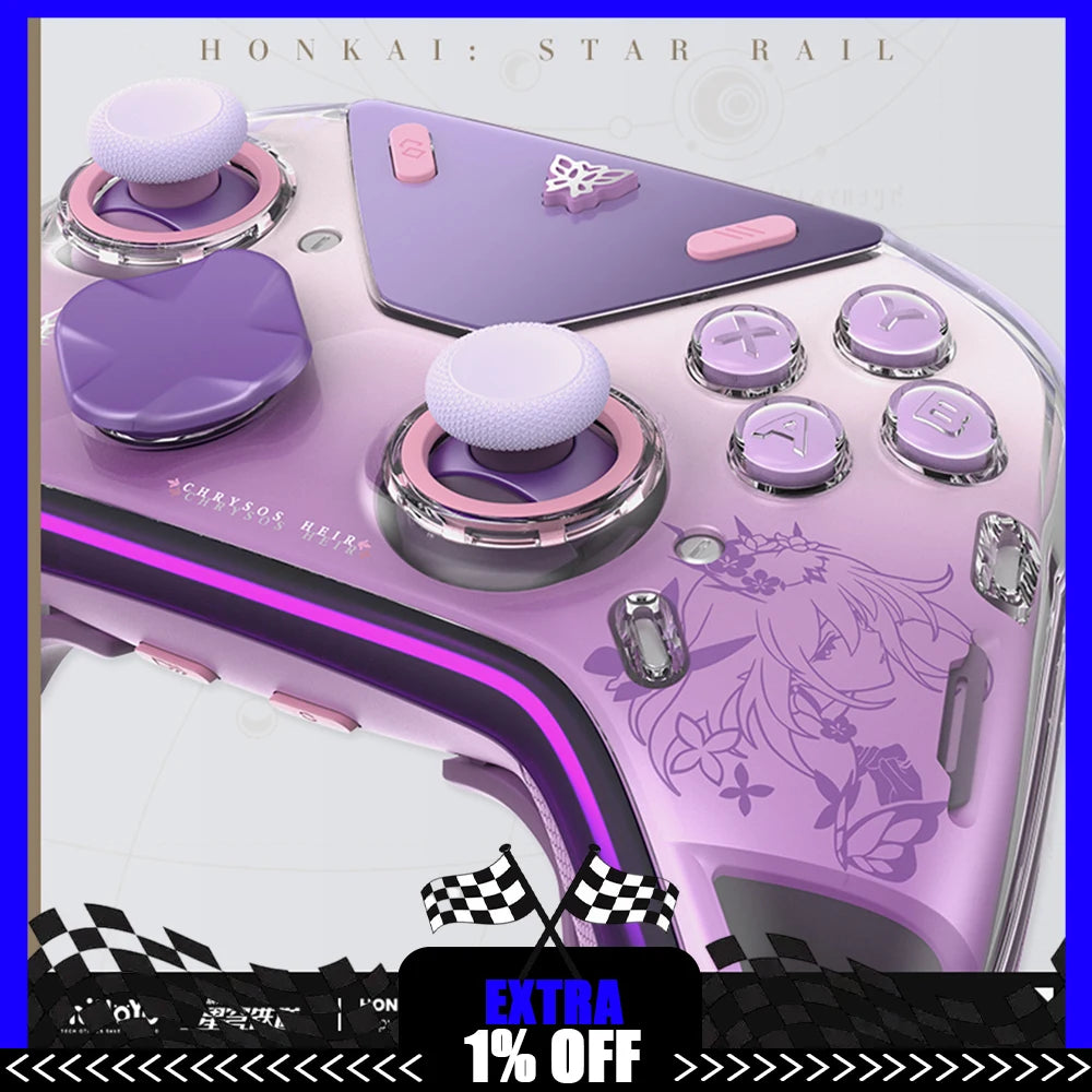 Honkai Star Rail Castorice APEX5 Elite Gamepads Wireless Gamepad Force Feedback Bluetooth Game Controller For PC NS Smartphone