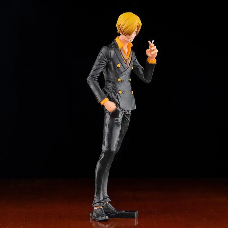 27cm Anime One Piece Vinsmoke Sanji Smoking Insert Grandista PVC Action Figures Model Dolls Toys Kids Christmas Birthday Gifts