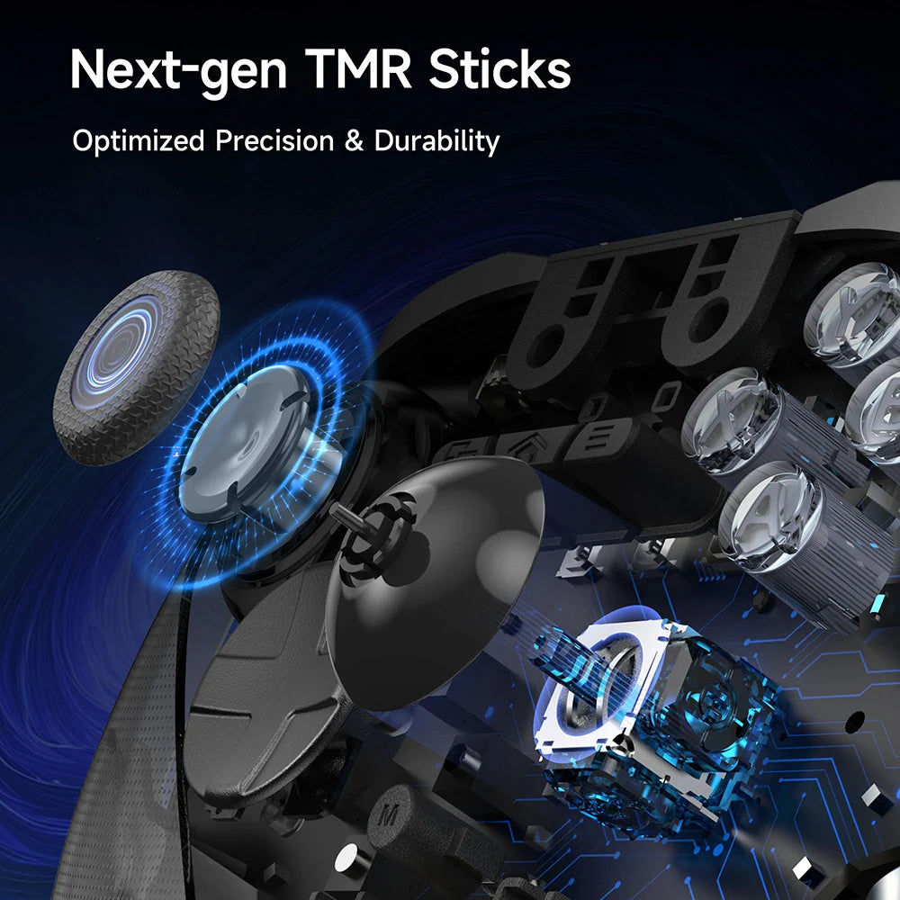 EasySMX D10 Wireless Gamepad Bluetooth Game Controller Compatible with PC/Switch/Phone/Steam, TMR Sticks, Charging Dock