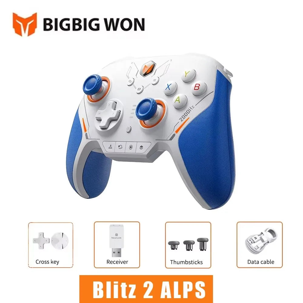 BIGBIG Won Blitz 2 Pro Starburst Wireless Gamepad Carbon TMR Edition for Switch Pc ios Android Somatosensory Game Controllers