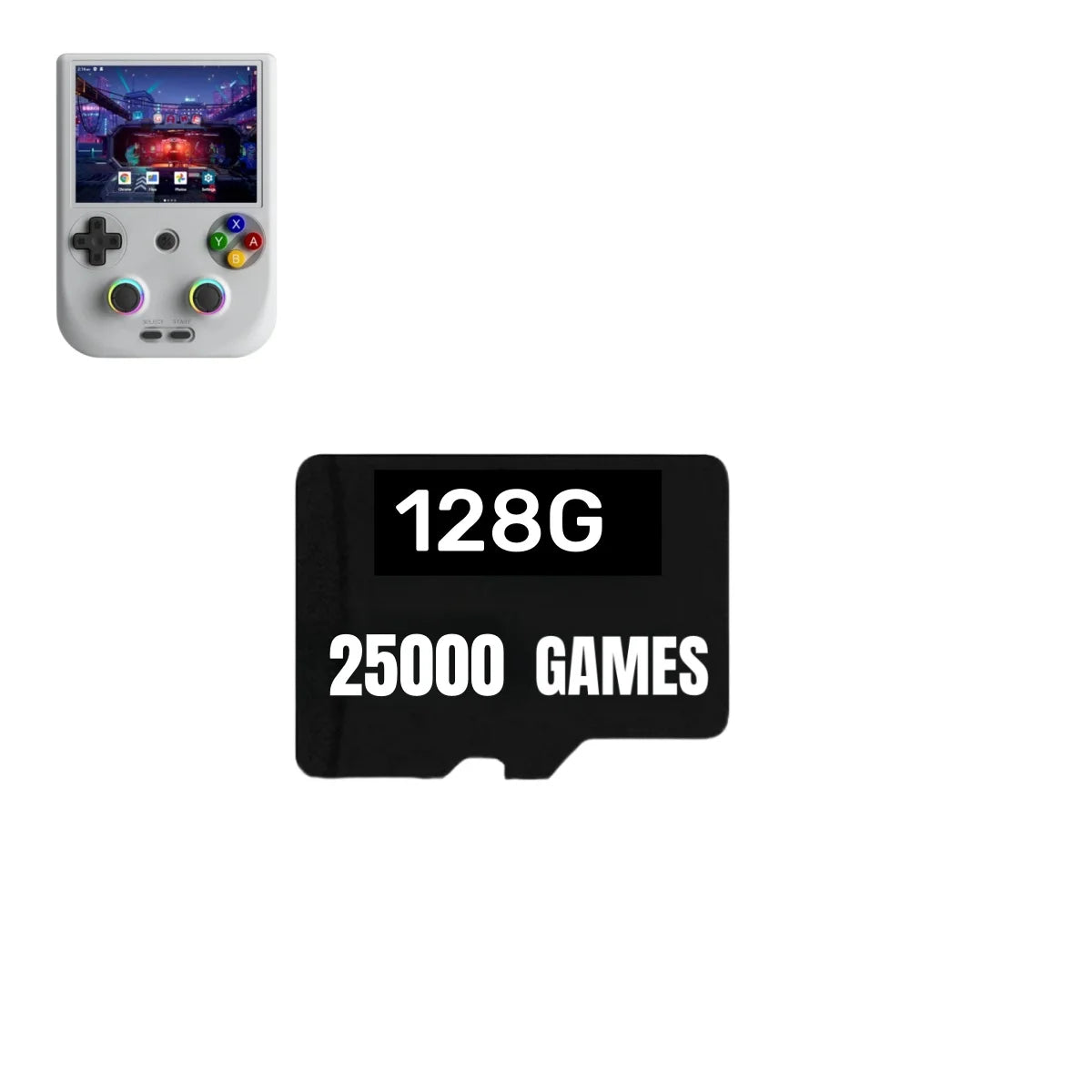 For ANBERNIC RG406V TF Game Card Video Game Consoles PSP 512G 80000 Game Pre-install Retro Games 256G  RG406V Memory Card