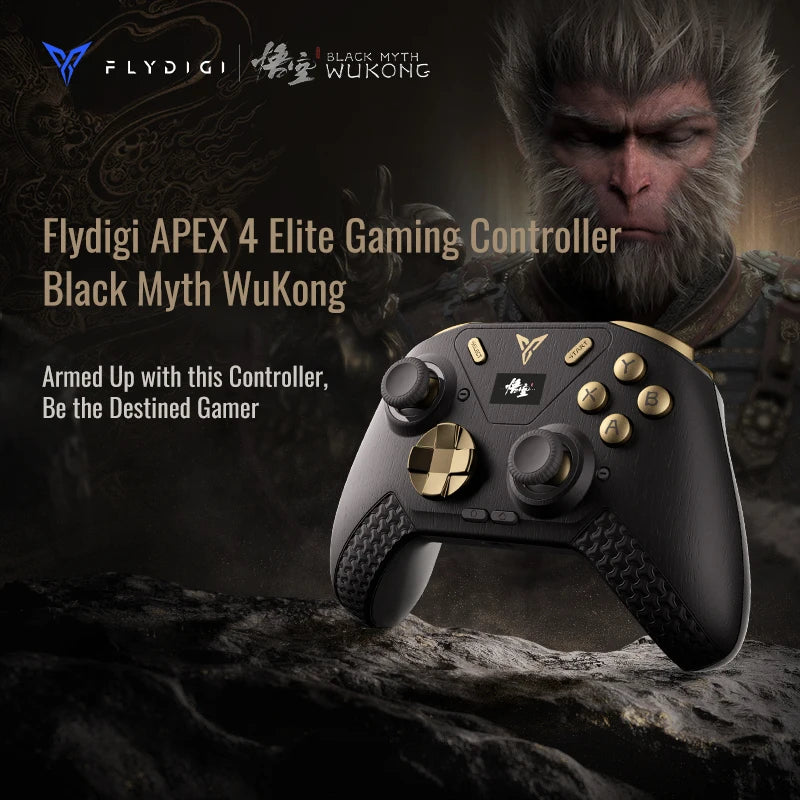 NEW Flydigi APEX 4 Black Myth Wukong Gamepad 2000hz Wireless Force Feedback Alloy Rocker Game Controller For Switch PC Steam
