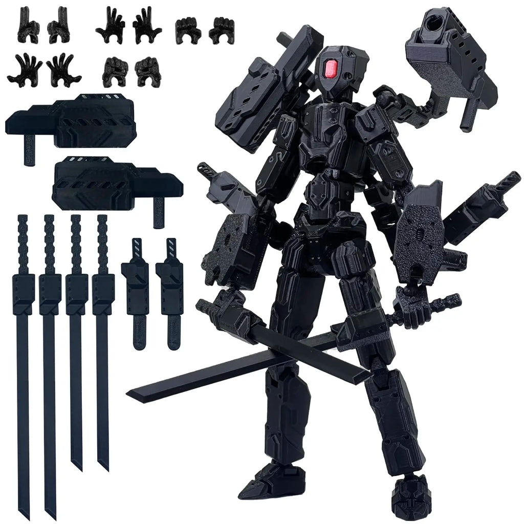 (Assembly Completed) 8 inch T13 Action Figure Set,T 13 Action Figure Multi-Articular Mobile Robot Nova T-13,Desktop Decorations