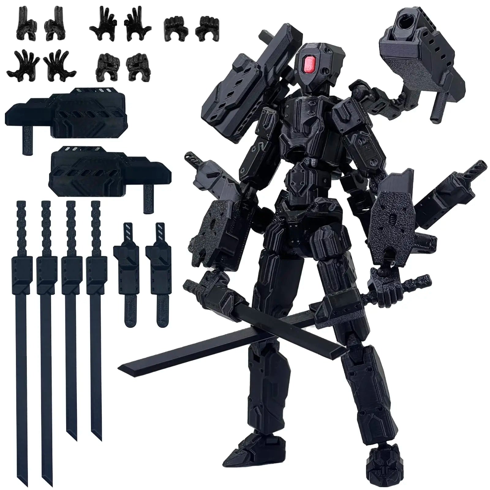 (Assembly Completed) 8 inch T13 Action Figure Set,T 13 Action Figure Multi-Articular Mobile Robot Nova T-13,Desktop Decorations
