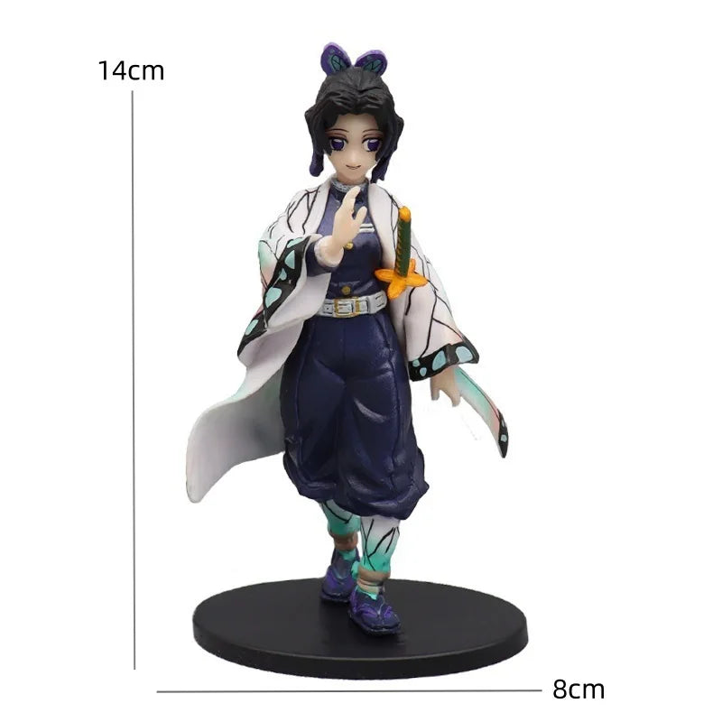 Official Anime Demon Slayer Kimetsu no Yaiba figure Kamado Tanjirou Action Figure Agatsuma Zenitsu Nezuko Warrior PVC Model Toys