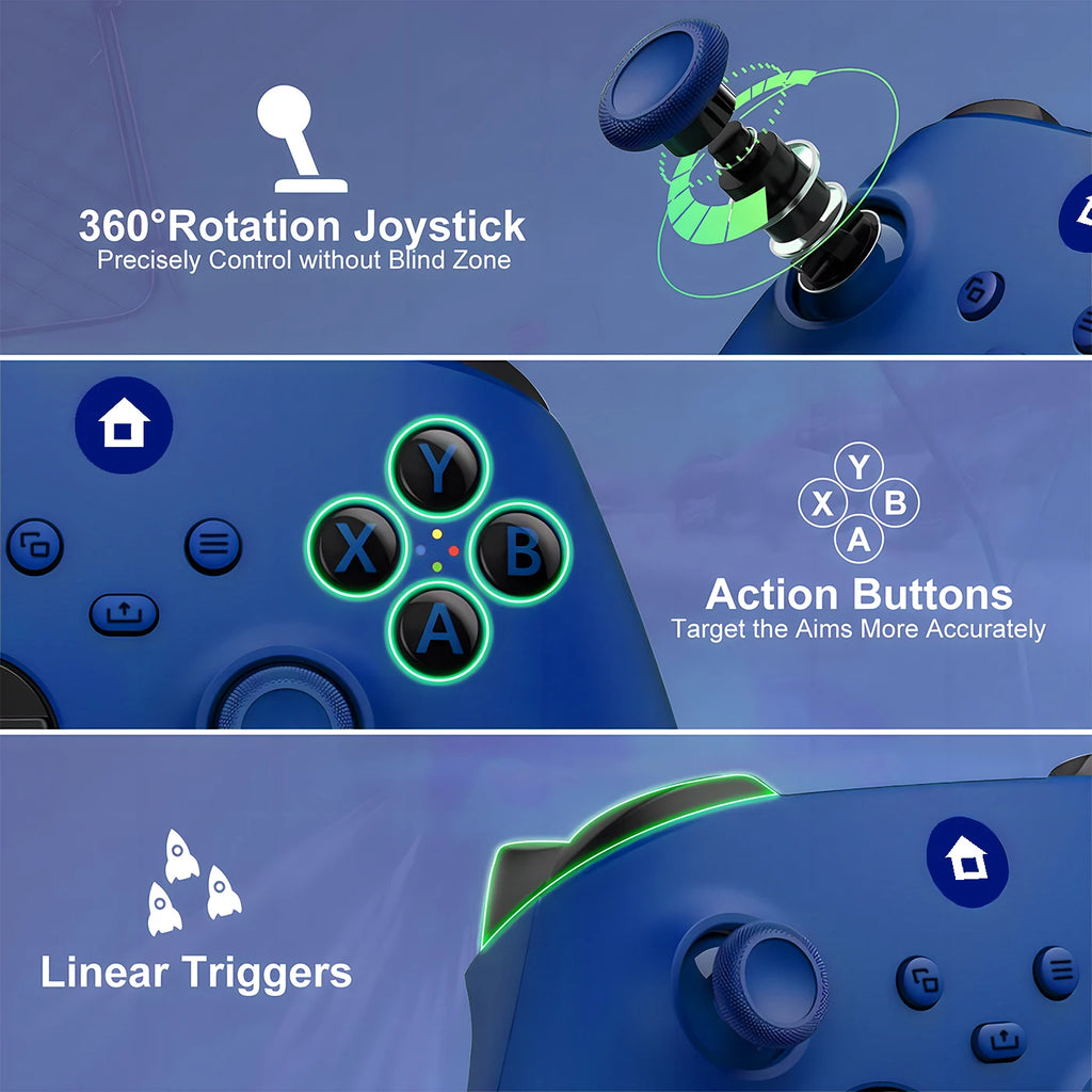 Xbox One Controller 2.4G Wireless Game Controller For Xbox one Series X/S With 2.4G Adapter Receiver For Windows PC Gamepad Gift