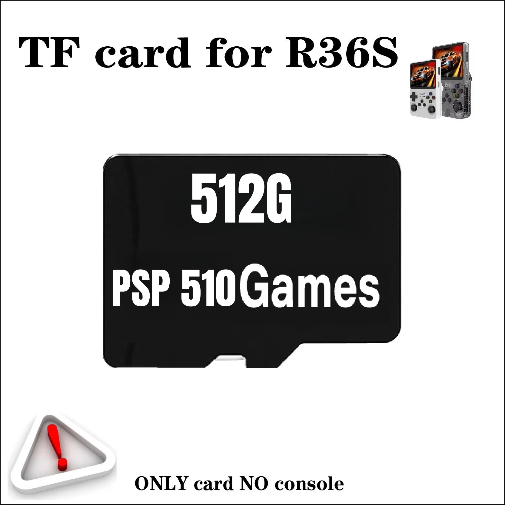 Memory Card For R36S Retro Handheld Video Game Console Memory Card Linux System Pre-install Retro Game Video Player TF Card R36S