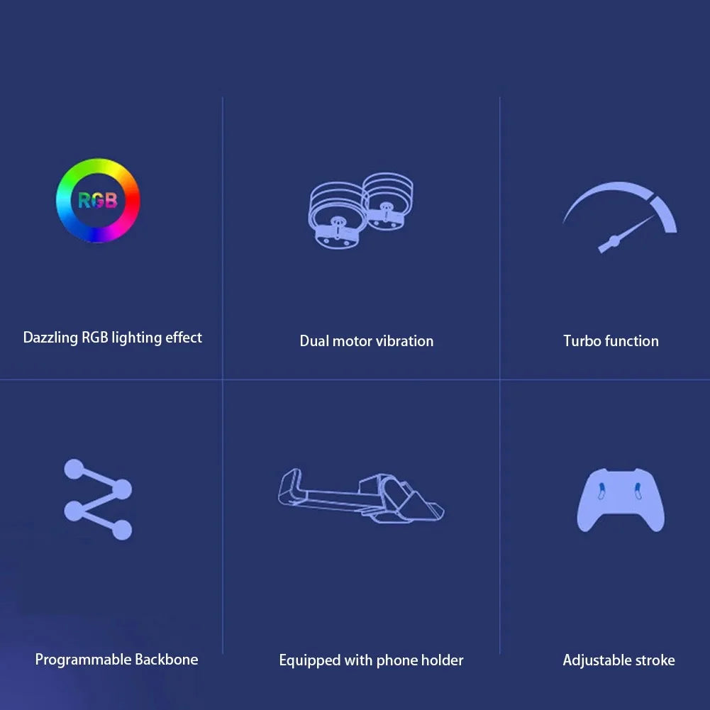 ipega PG-9666 RGB Wireless game controller for switch PS3/PS4 Android iOS PC programmable vibration TURBO Bluetooth gamepad