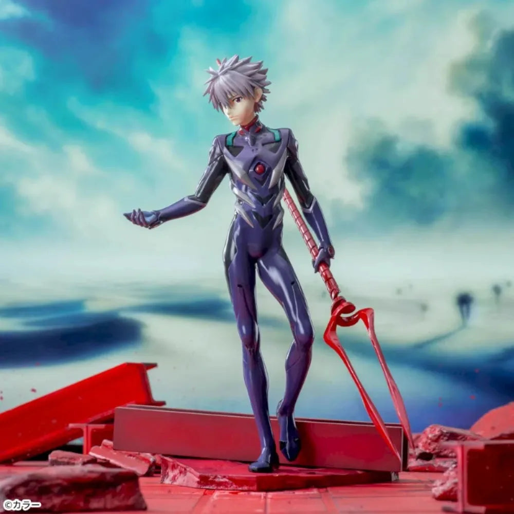 In Stock SEGA Original Genuine Evangelion Shin Gekijouban FINAL Kaworu Nagisa Lance of Longinus Luminasta 21cm Model Toy Figures