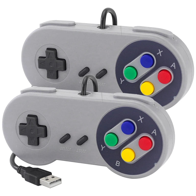 2PCS USB Gamepad Gaming Joystick Game Controller Retro Gamepads for PC NESPi RetroPie Game Control for Raspberry Pi 5 4 3 B