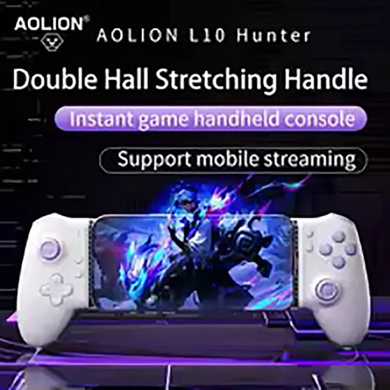 AOLION L10 Hall Effect Mobile Phone Game Controller for iPhone 15 Android Cloud Gaming Xbox Game Pass STADIA Wireless Bluetooth