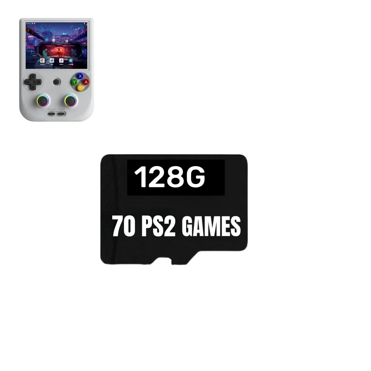 For ANBERNIC RG406V TF Game Card Video Game Consoles PSP 512G 80000 Game Pre-install Retro Games 256G  RG406V Memory Card