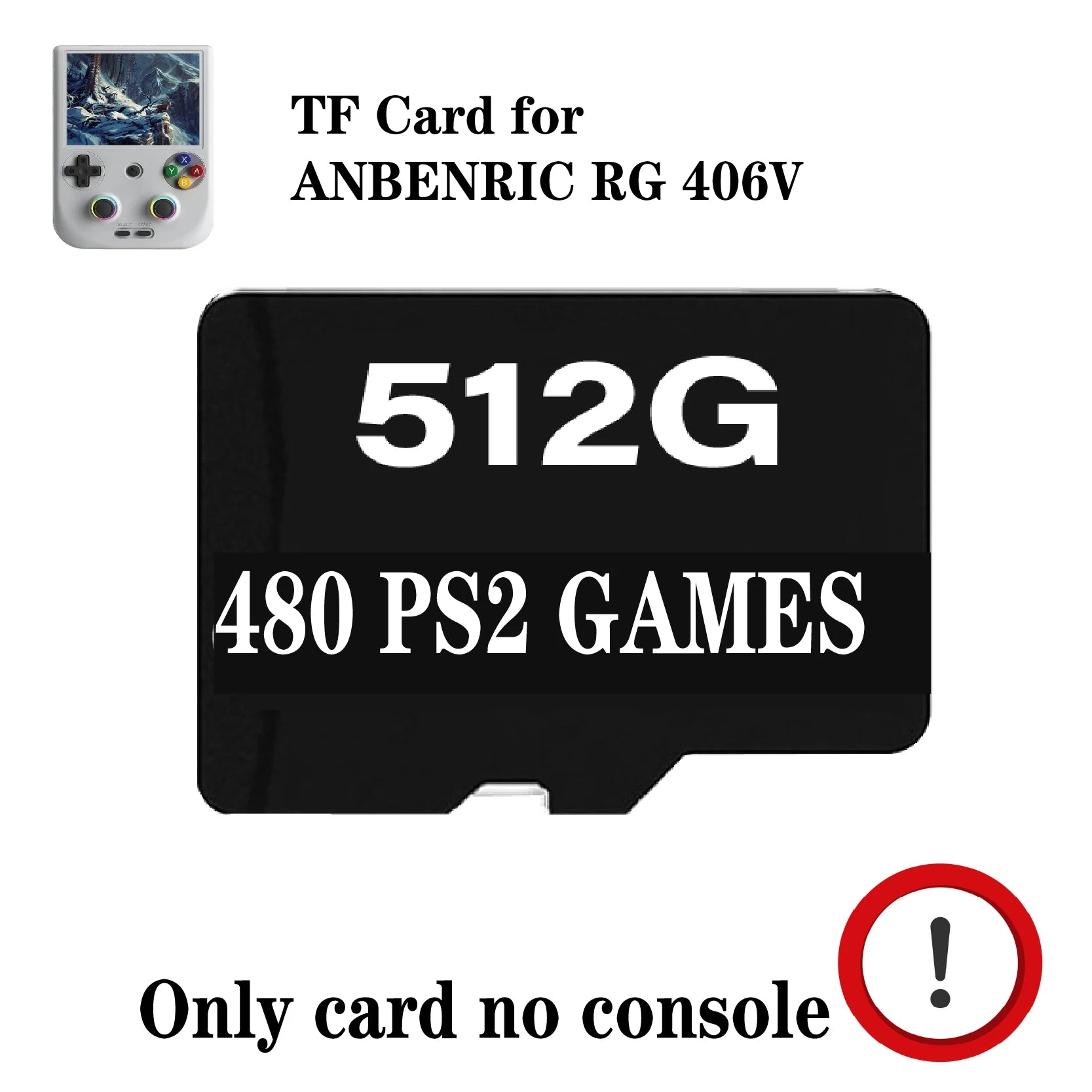 TF CARD FOR ANBERNIC RG 406V Handheld Game Console RG406V 4" IPS Multi-touch Screen Android13 Retro Video Games Support 1080p DP