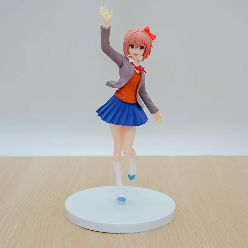 #2250 Literature Club! Sayori Anime Girl Figure #2283 Yuri Action Figure #2077 Natsuki/Monika Figurine Collection Model Doll Toy