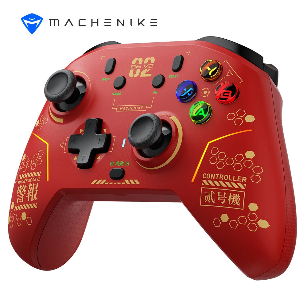 MACHENIKE G6V2 Tri Mode Gamepad Wireless Game Controller For Nintendo Switch TMR Joystick Trigger Dual 1KHz Polling Rate 1200mAh