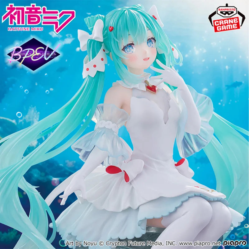 BANPRESTO In Stock EVOLVE Clearluxe Hatsune Miku -Clione Ver.- PVC 18CM Anime Action Figures Models Collection Kids Toys Gifts