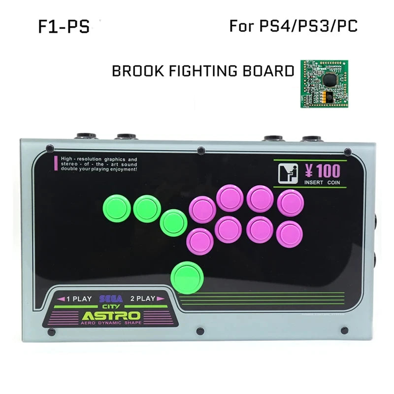 Fightbox Arcade Game Controller All Buttons Fighting Games Console Arcade Joystick Board Games Controller For PC/PS/PS5/Xbox/NS