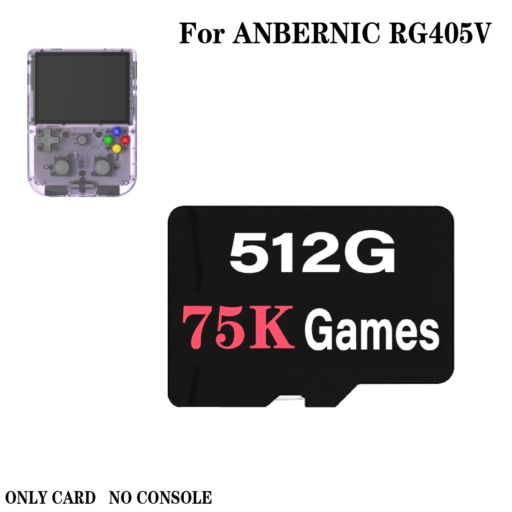 ANBERNIC RG405V PS2 Handheld Game Console TF Card Preloaded Game For Handheld Game Built In 75000 Retro Games Memory Card Gift