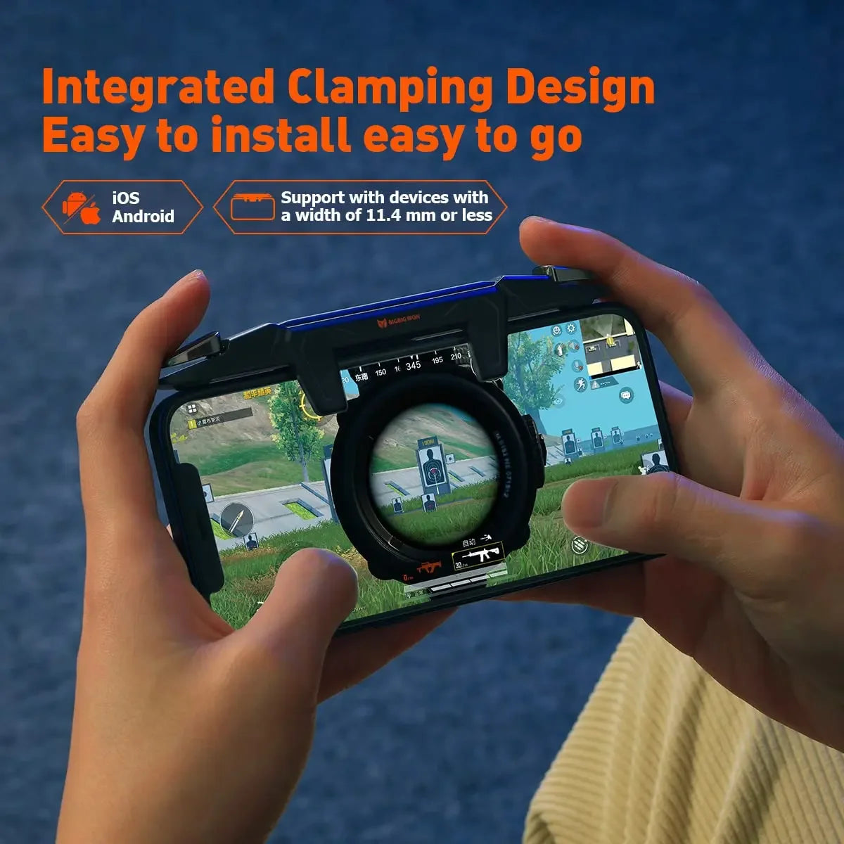 BIGBIG WON Gaming Triggers M3,Mobile Game Controller,FPS Shooter Joystick for PUBG/Fornite/Call of Duty FOR iOS and Android