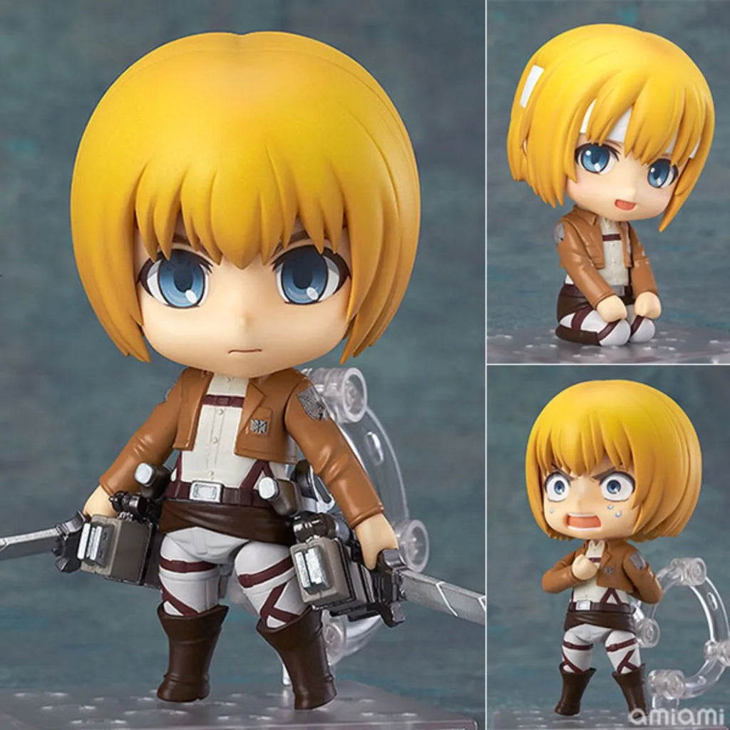 #435 Attack on Titan Armin Arlert Anime Girl Figure Levi Ackerman Action Figure Shingeki no Kyojin Figurine Model Doll Toys Gift