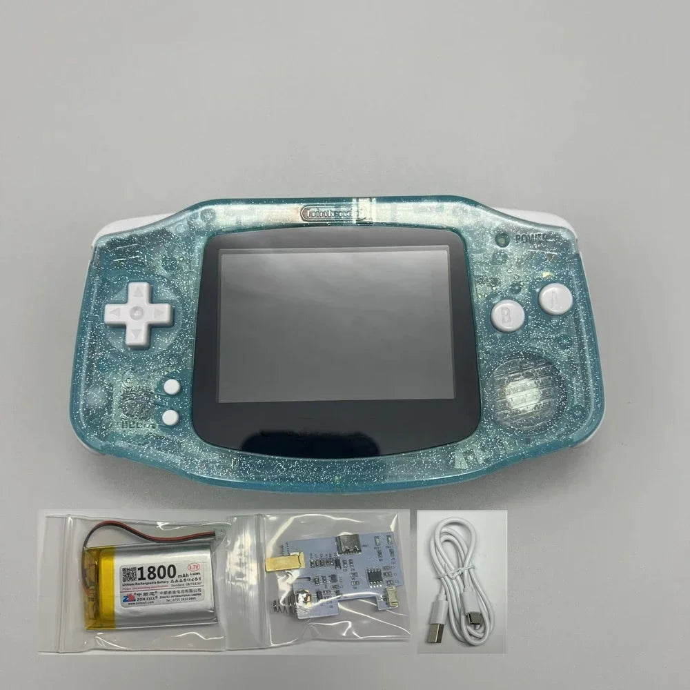 GBA Handheld Gaming Console Highlight IPS Screen Display and A Brand New Controller Housing for Nintendo  GAME BOY ADVANCE