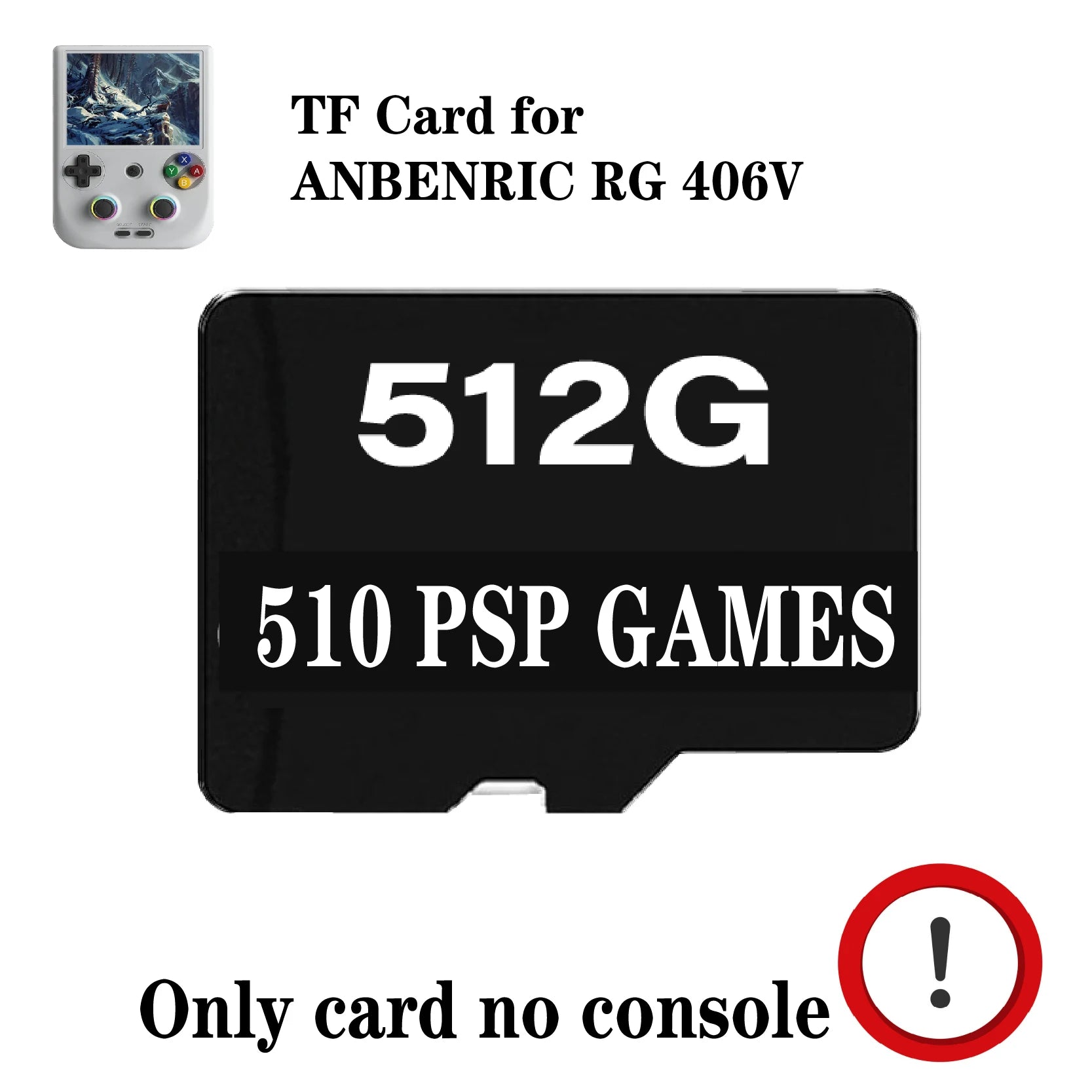 TF CARD FOR ANBERNIC RG 406V Handheld Game Console RG406V 4" IPS Multi-touch Screen Android13 Retro Video Games Support 1080p DP