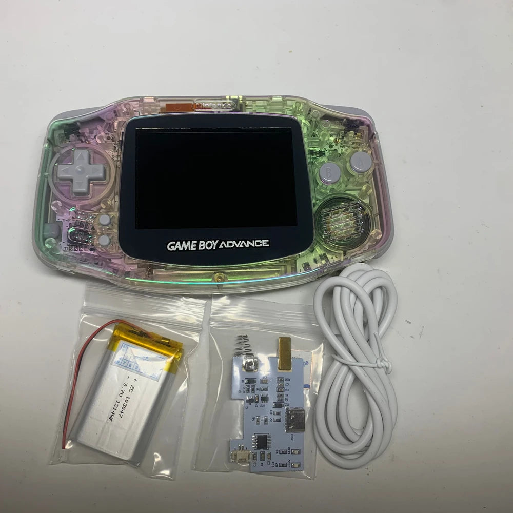 GBA Handheld Gaming Console Highlight IPS Screen Display and A Brand New Controller Housing for Nintendo  GAME BOY ADVANCE