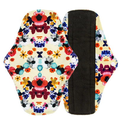 5Pcs Washable Sanitary Towels Menstrual Pad Reusable Bamboo Charcoal Women Napkins Feminine Hygiene Product Period Cloth Pads