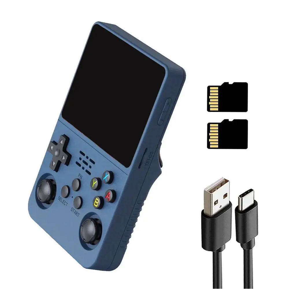 WUDS Open Source R36S Retro Handheld Video Game Console Linux System 3.5 Inch IPS Screen Portable Pocket Video Player 64G games