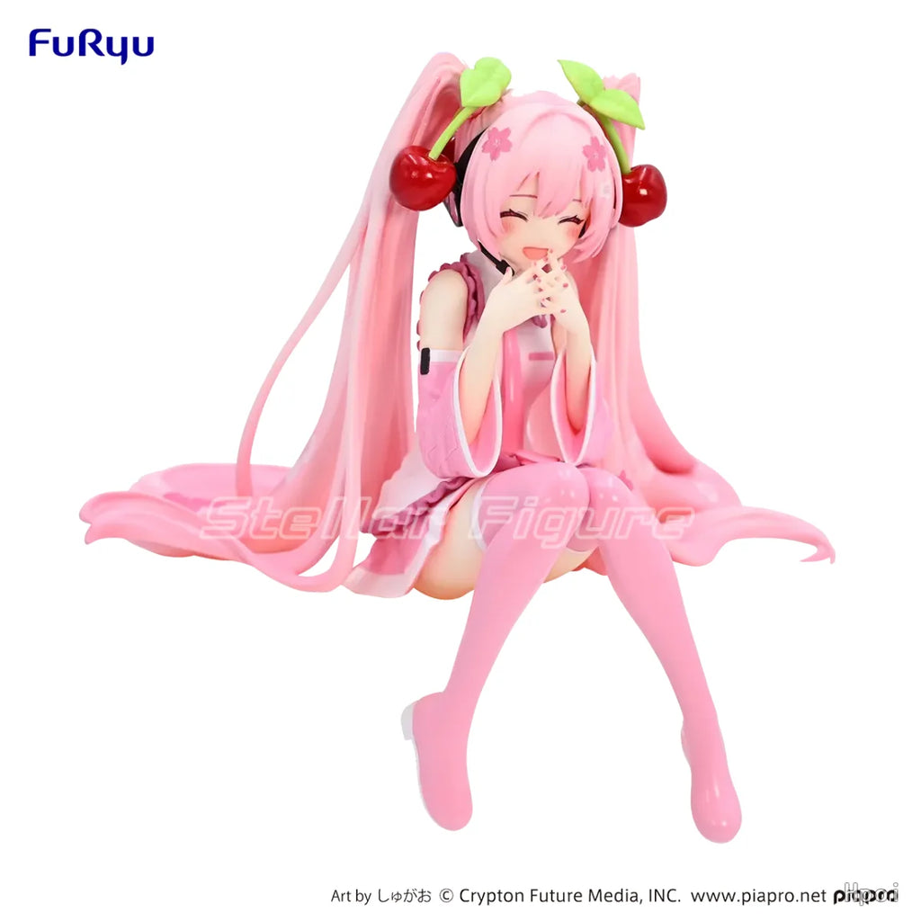 【SF】In Stock Original FuRyu Noodle Stopper Piapro Characters Sakura Miku 2023 Smile Figures Gift Anime Model