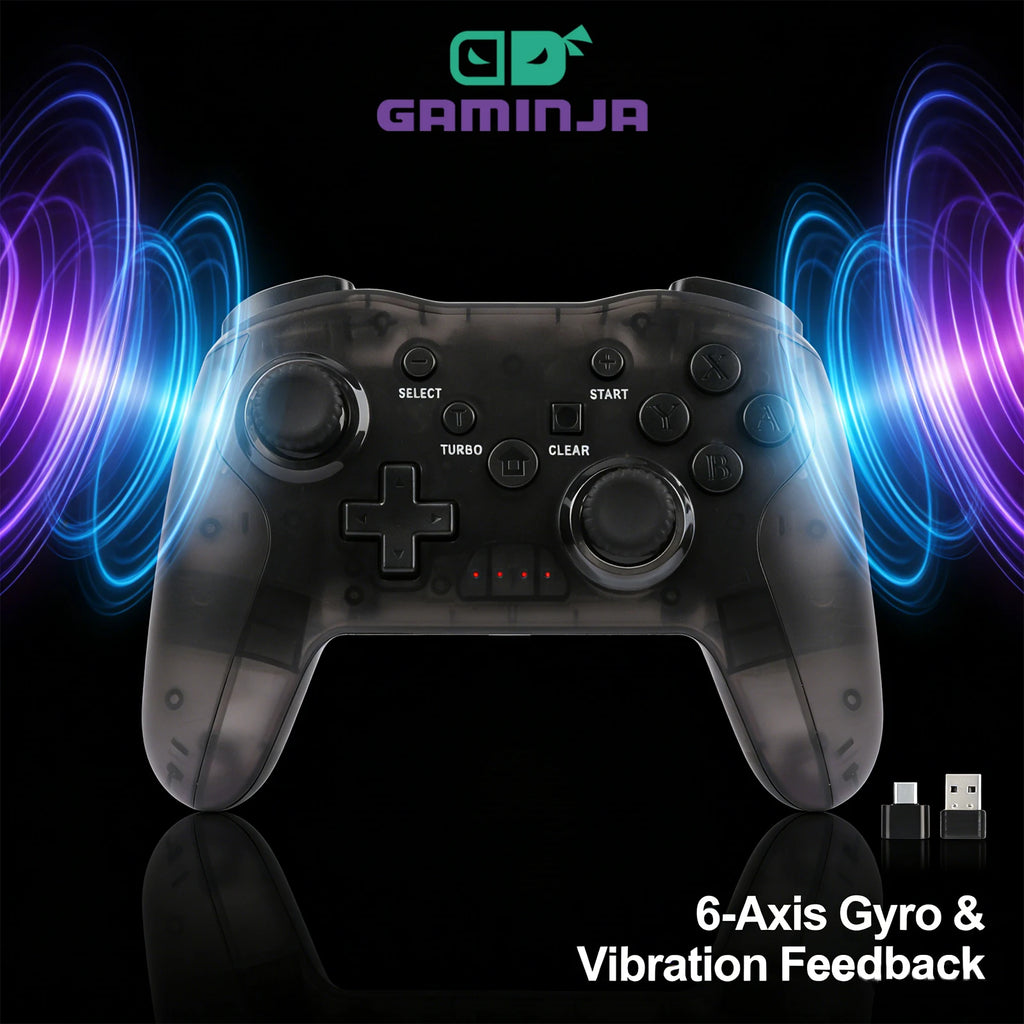 GAMINJA Gamepad For Switch PS4 Controller Bluetooth Gamepad Wireless Game Controller