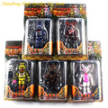 6 Pcs/set Game Lightening Movable Joints Midnight Toy Bear Action Figure Toys Foxy Chica PVC LED Light Model Dolls Kids
